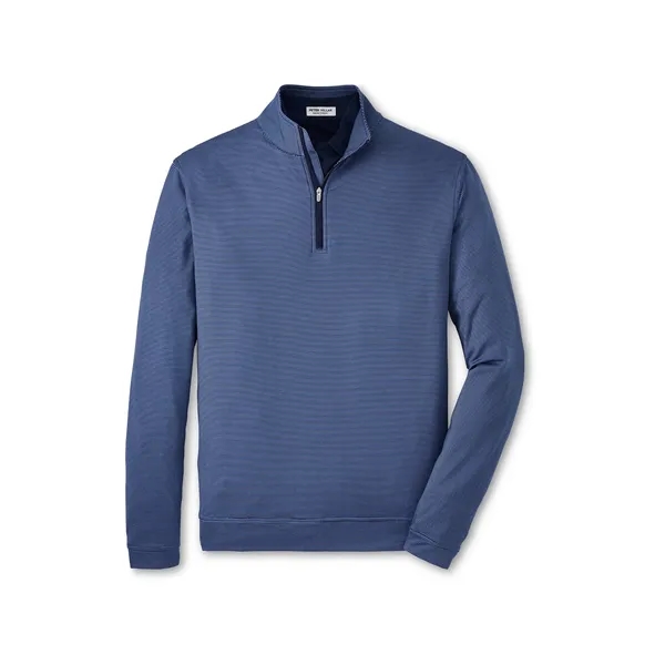 Peter Millar Men's Perth Sugar Stripe Performance 1/4 Zip | On Demand for