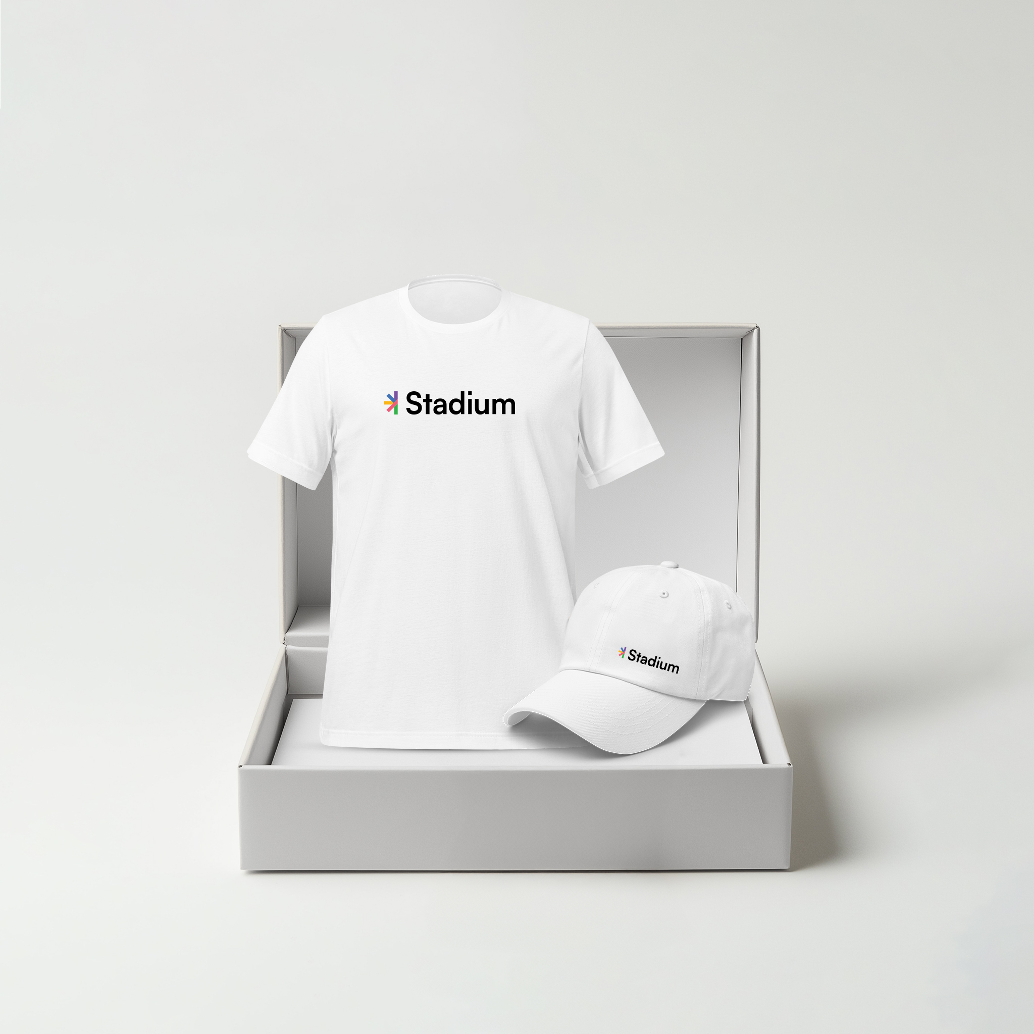 White Shirt / White Cap
