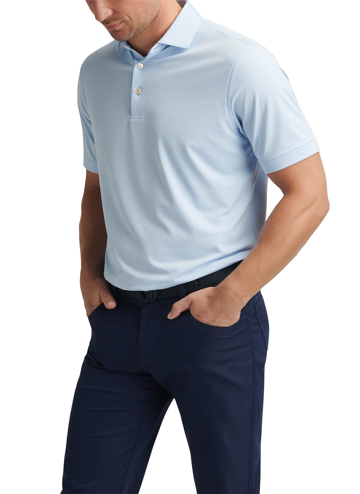 Peter Millar Men's Jubilee Striped Polo | On Demand for