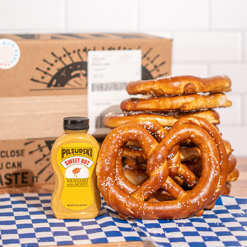 The Signature Pretzel Box + Mustard for
