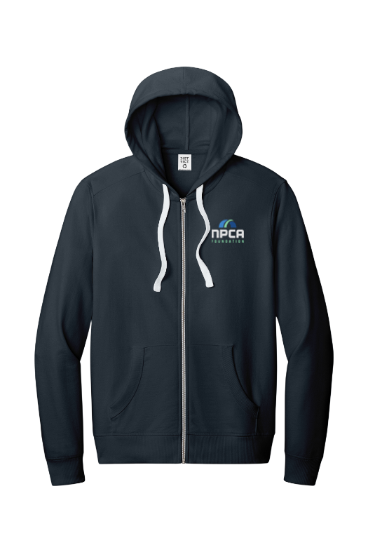 District Unisex Re-Fleece Full-Zip Hoodie for