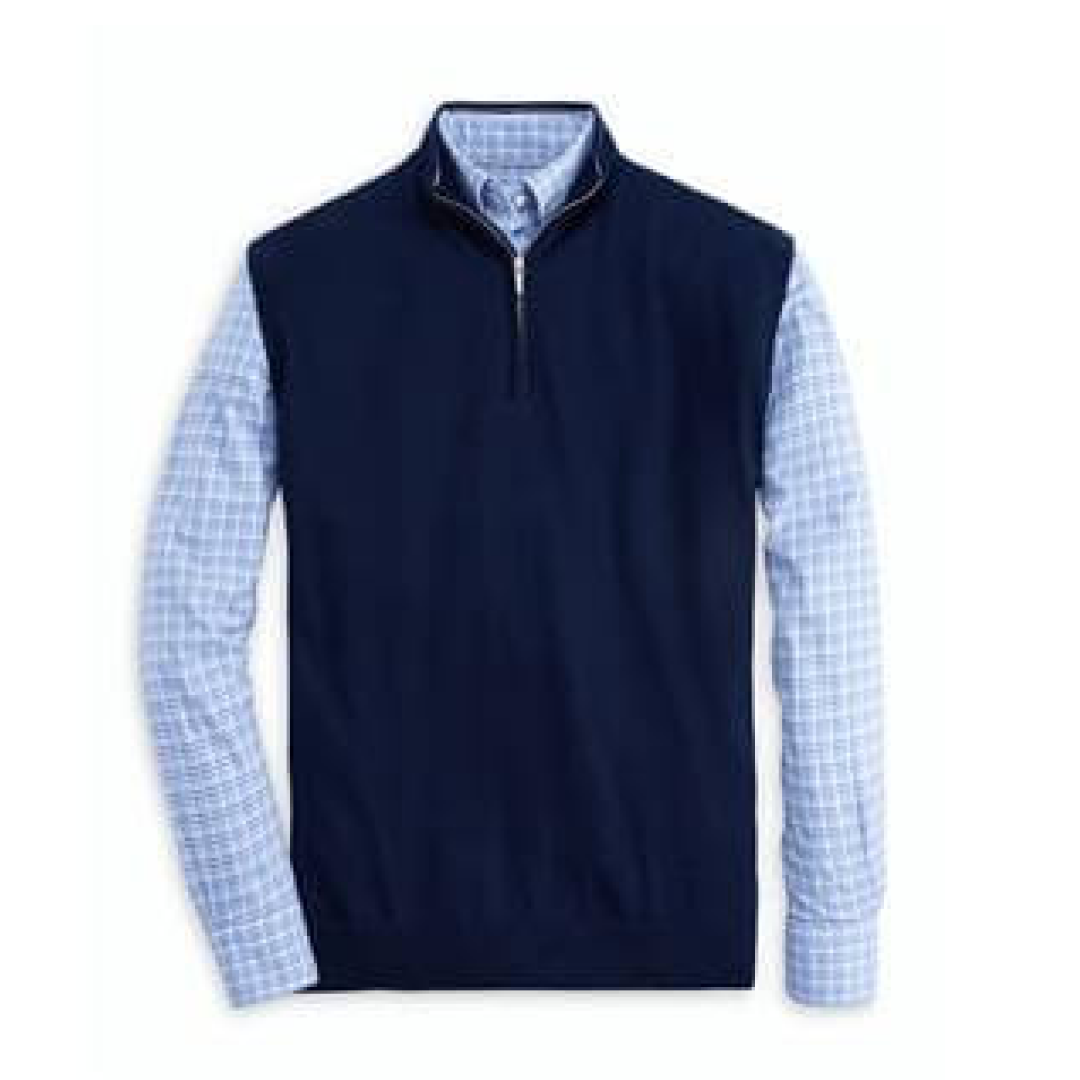 Peter Millar Men's Autumn Crest Quarter-Zip Vest 