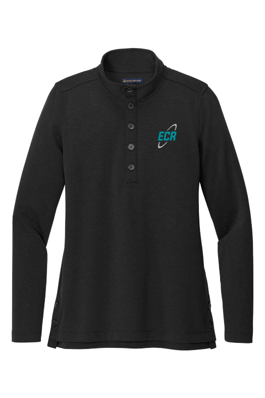 Brooks Brothers Women's Mid-Layer Stretch 1/2-Button for