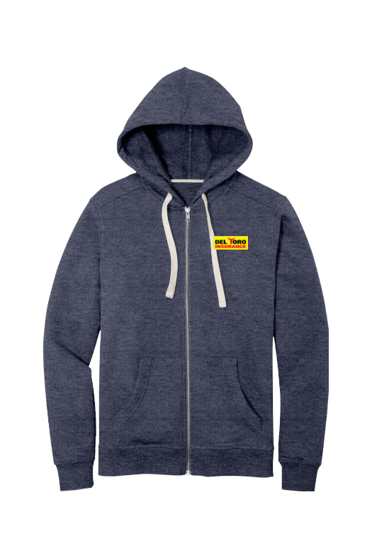 District Unisex Re-Fleece Full-Zip Hoodie for